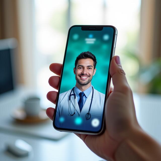 Virtual consultation on mobile device